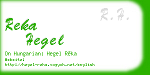 reka hegel business card